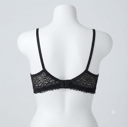 Floral Lace Non-Wired Bralette with Adjustable Straps