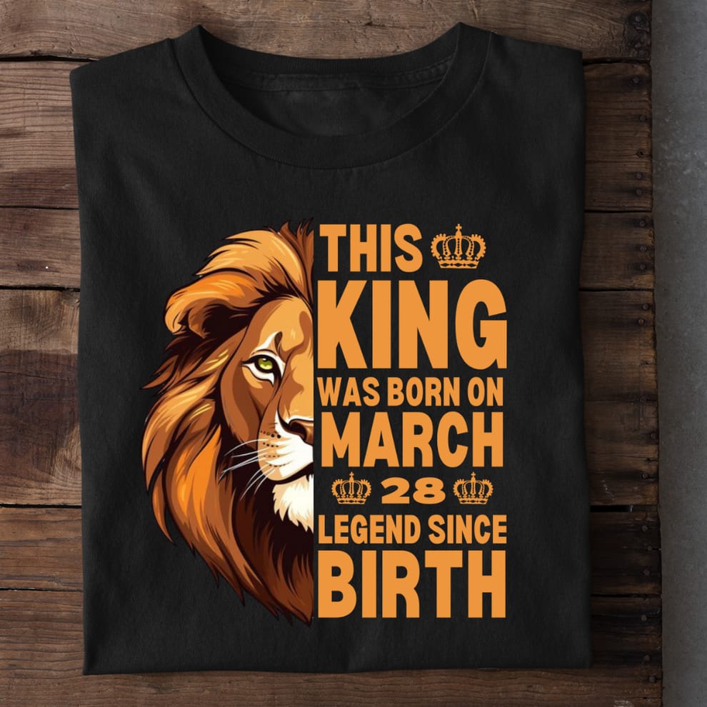 This King Was Born – Legend Since Birth Graphic Tee