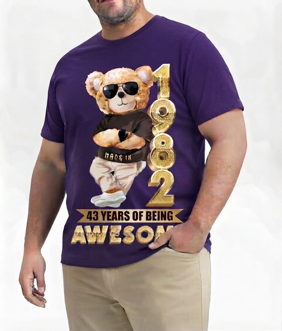 Made In 1988 – 36 Years of Being Awesome Graphic Tee in Black