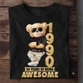 Made In 1989 – 36 Years of Being Awesome Graphic Tee in White