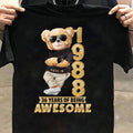 Made In 1983 – 42 Years of Being Awesome Graphic Tee in Black