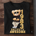 Made In 1983 – 42 Years of Being Awesome Graphic Tee in Black